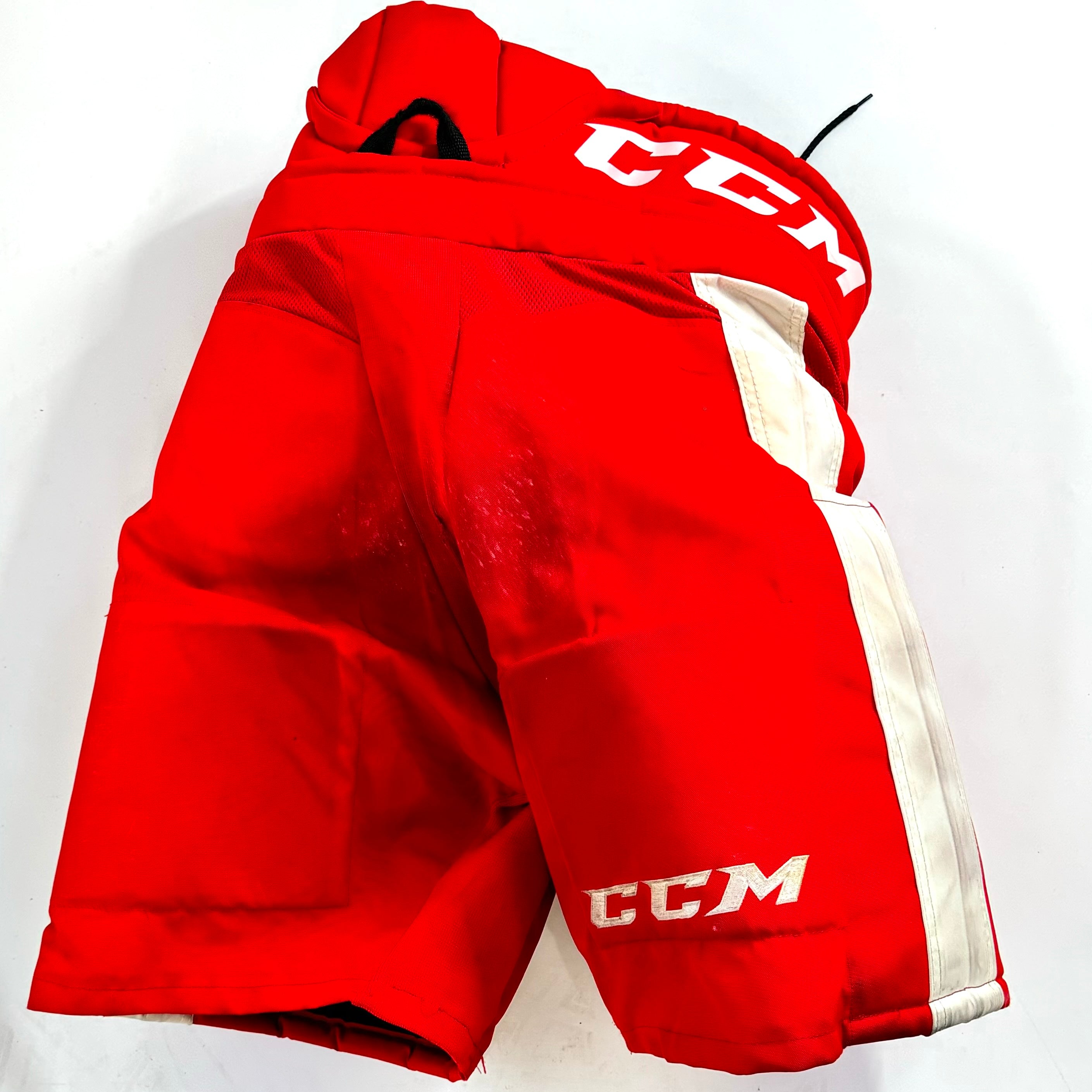 CCM HP30 - Pantalon de hockey Pro Stock d'occasion de la Ligue de hockey de l'Ontario (rouge/blanc)